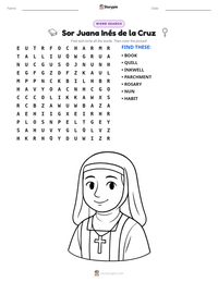Sor Juana Inés de la Cruz printable worksheet preview