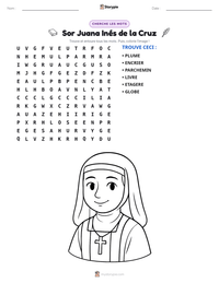 Aperçu de la feuille de travail imprimable Sor Juana Inés de la Cruz