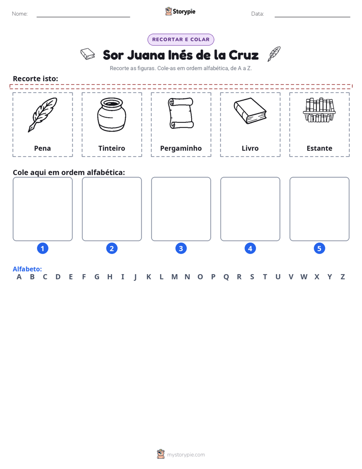Recortar & Colar Alfabeto