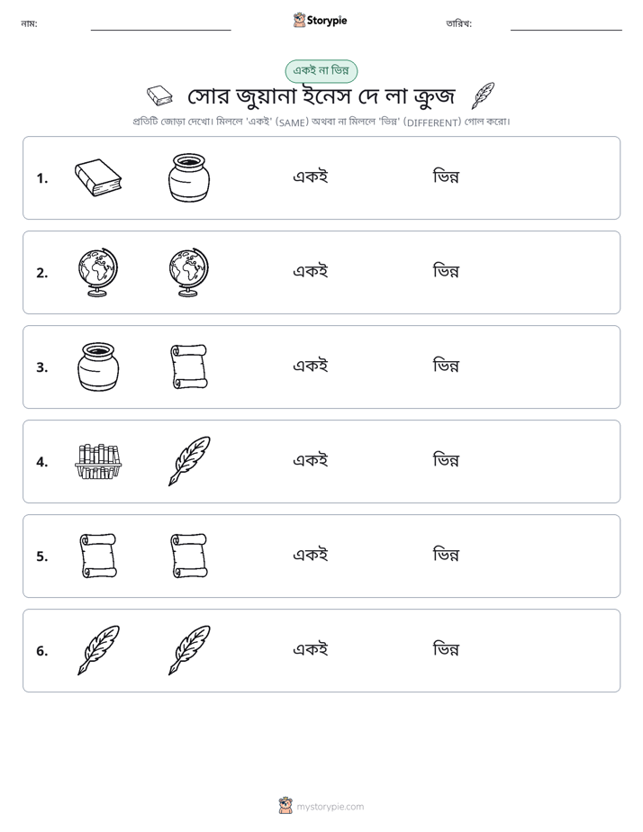 একই বা ভিন্ন