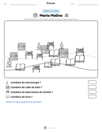 Aperçu de la feuille de travail imprimable Mario Molina