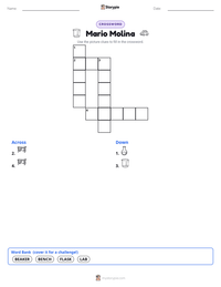 Mario Molina printable worksheet preview