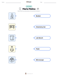 Mario Molina printable worksheet preview