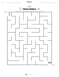 Mario Molina printable worksheet preview