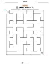 Aperçu de la feuille de travail imprimable Mario Molina