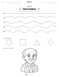 Mario Molina printable worksheet preview