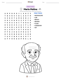 Mario Molina printable worksheet preview