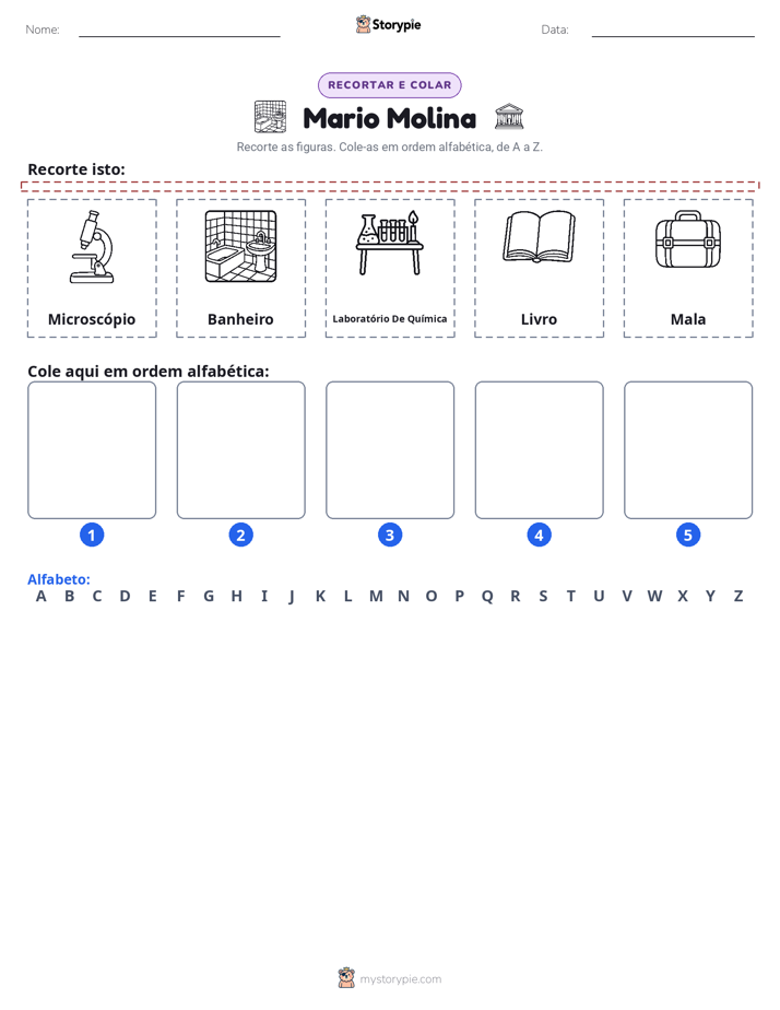 Recortar & Colar Alfabeto