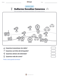 Prévia da folha de atividades imprimível Guillermo González Camarena