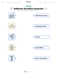 Guillermo González Camarena printable worksheet preview
