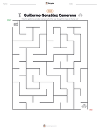 Guillermo González Camarena printable worksheet preview