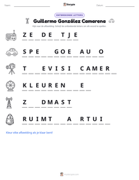 Guillermo González Camarena afdrukbare werkblad voorbeeld