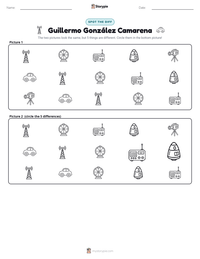 Guillermo González Camarena printable worksheet preview