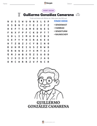 Guillermo González Camarena druckbare Arbeitsblatt Vorschau