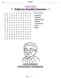 Podgląd drukowalnego arkusza ćwiczeń Guillermo González Camarena