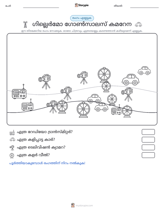 എണ്ണുന്ന ദൃശ്യങ്ങൾ