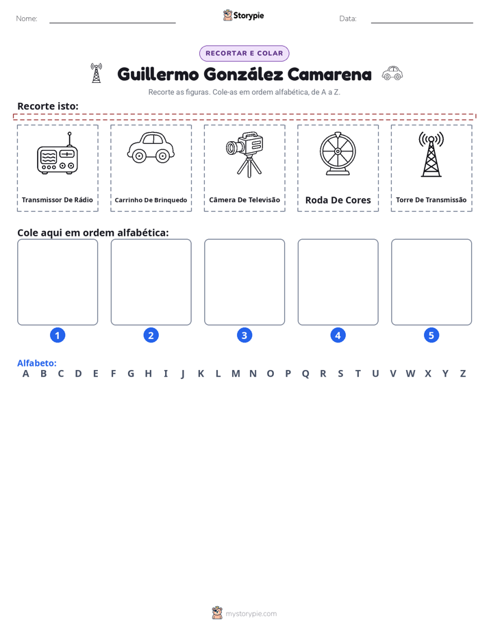 Recortar & Colar Alfabeto