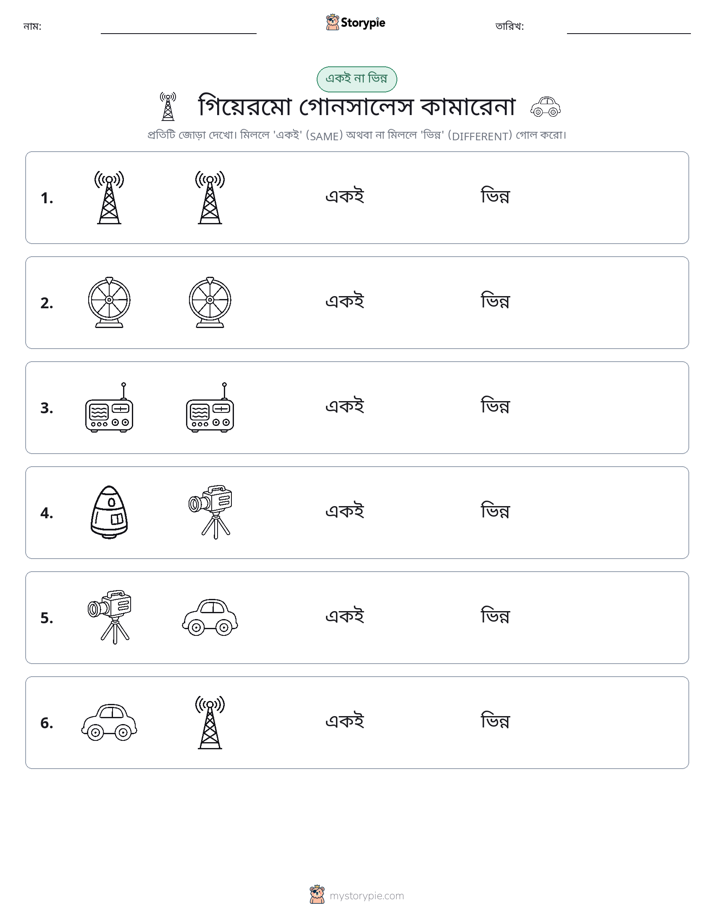 একই বা ভিন্ন