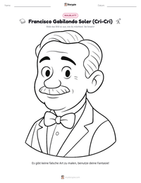 Francisco Gabilondo Soler (Cri-Cri) druckbare Arbeitsblatt Vorschau