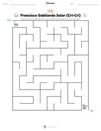 Francisco Gabilondo Soler (Cri-Cri) printable worksheet preview