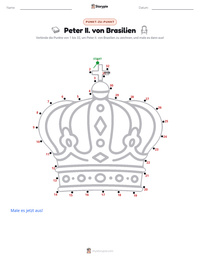 Peter II. von Brasilien druckbare Arbeitsblatt Vorschau