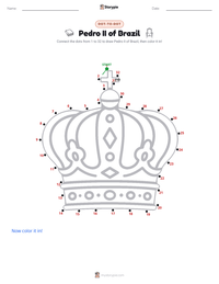 Pedro II of Brazil printable worksheet preview