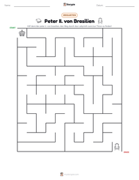 Peter II. von Brasilien druckbare Arbeitsblatt Vorschau