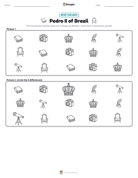 Pedro II of Brazil printable worksheet preview