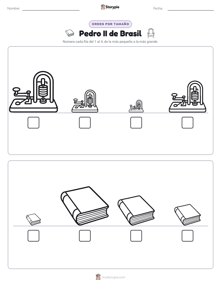 Orden de Tamaños