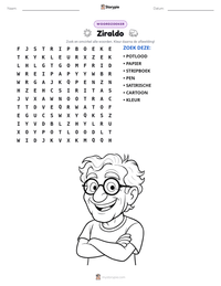 Ziraldo afdrukbare werkblad voorbeeld