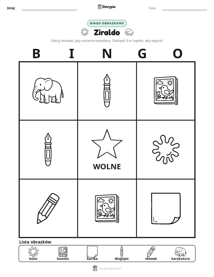 Bingo obrazkowe