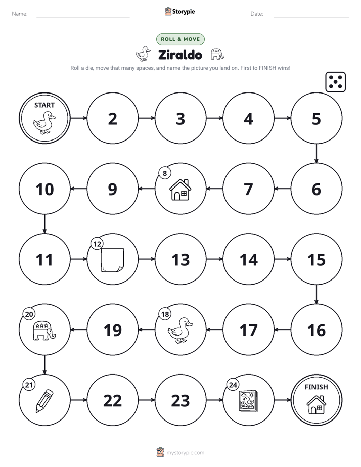 Roll & Move Game