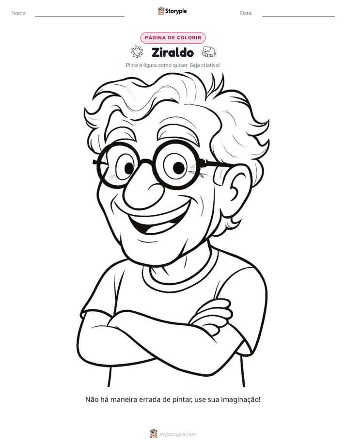 Página para colorir