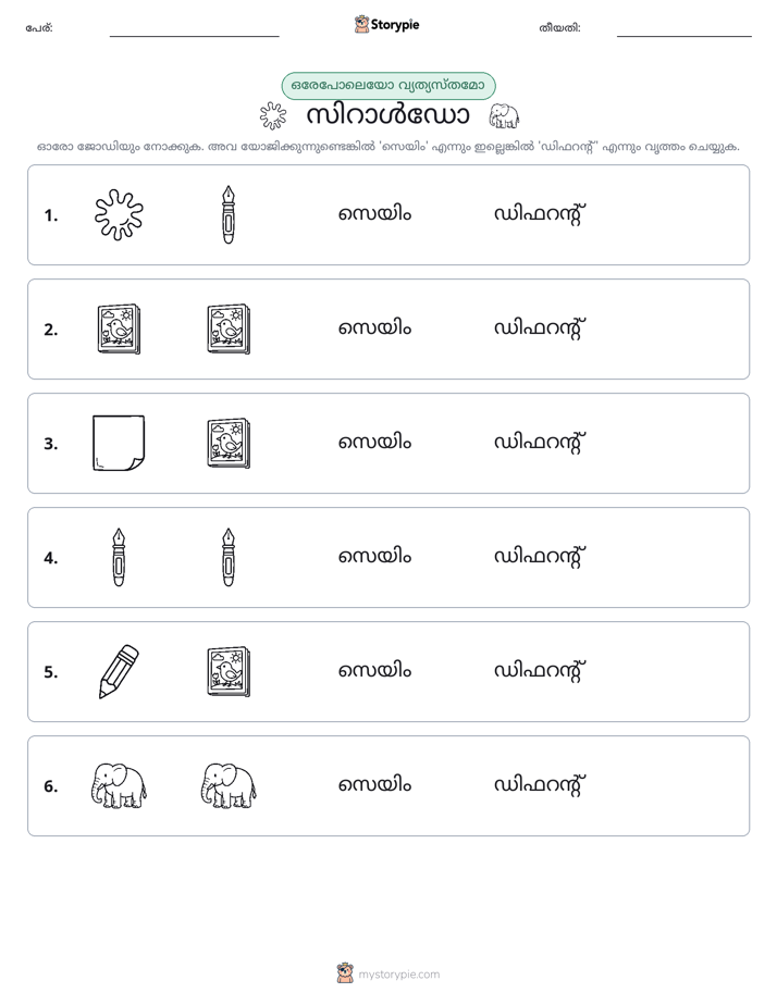 ഒന്നോ വ്യത്യാസമോ