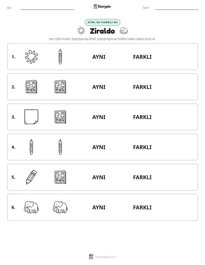 Aynı mı Farklı mı