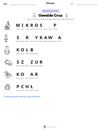 Podgląd drukowalnego arkusza ćwiczeń Oswaldo Cruz