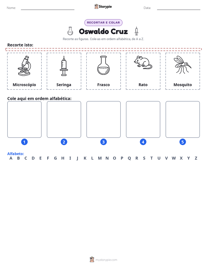Recortar & Colar Alfabeto