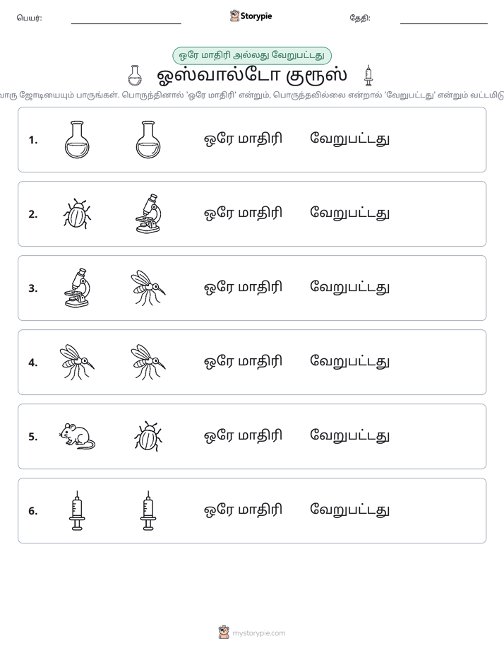 அதே அல்லது மாறுபட்டது