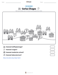 Carlos Chagas afdrukbare werkblad voorbeeld