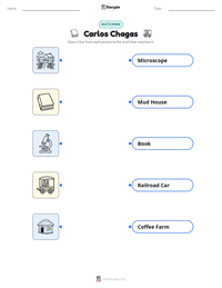 Carlos Chagas printable worksheet preview