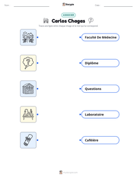 Aperçu de la feuille de travail imprimable Carlos Chagas