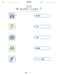 カルロス・シャガス の印刷可能ワークシートプレビュー