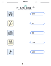 卡洛斯·查加斯 可打印工作表预览