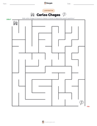 Aperçu de la feuille de travail imprimable Carlos Chagas