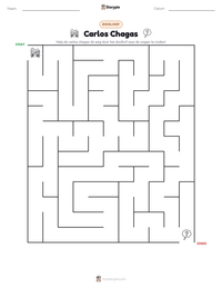 Carlos Chagas afdrukbare werkblad voorbeeld