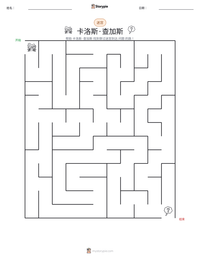 卡洛斯·查加斯 可打印工作表预览