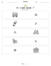 卡洛斯·查加斯 可打印工作表预览