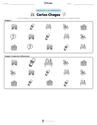 Vista previa de la hoja de trabajo imprimible de Carlos Chagas