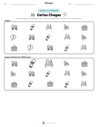 Aperçu de la feuille de travail imprimable Carlos Chagas