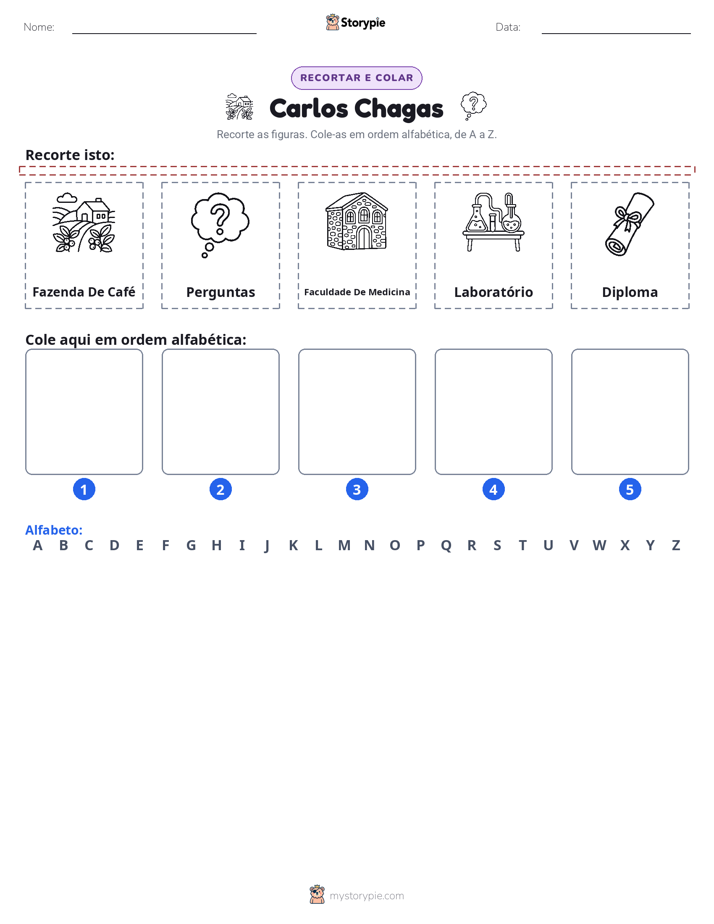Recortar & Colar Alfabeto